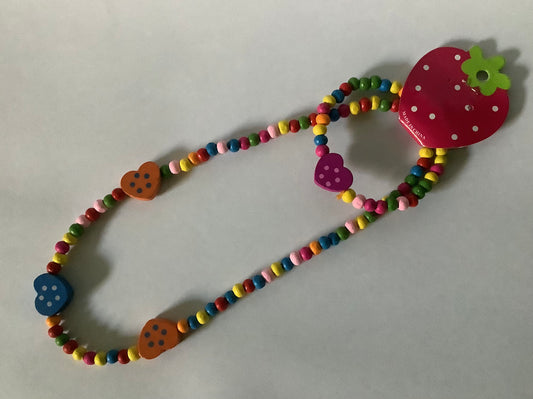Kinder Fashion / Holzkette - Armband - SET Holz,bunt